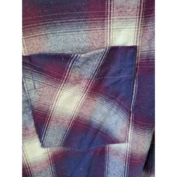 Garnet Hill Womens Plaid Button-Down Shirt Dress Size 4 Organic Pima Cotton - Picture 4 of 10